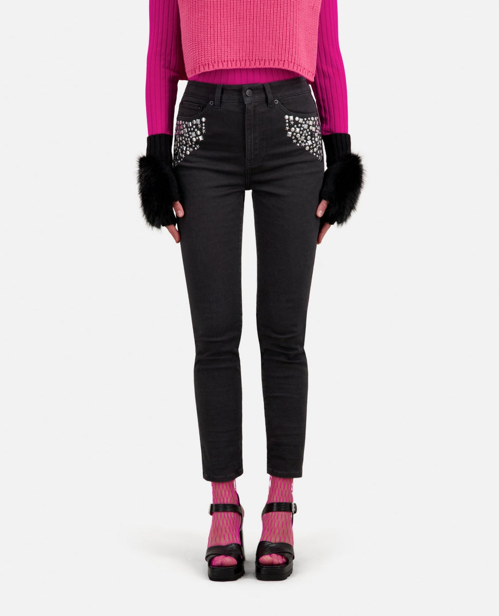 The Kooples - Vaquero - Negro - Mujer
