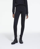 The Kooples - Legging En Viscose Jacquard Logo All Over - Femme