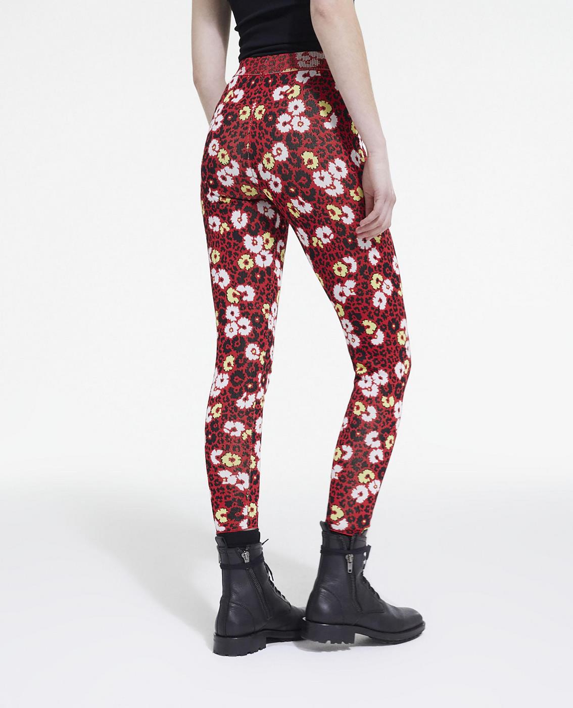 The Kooples - Legging Taille Haute - Rouge - Femme