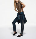 The Kooples - Pantalon Droit - Bleu Pétrole - Femme