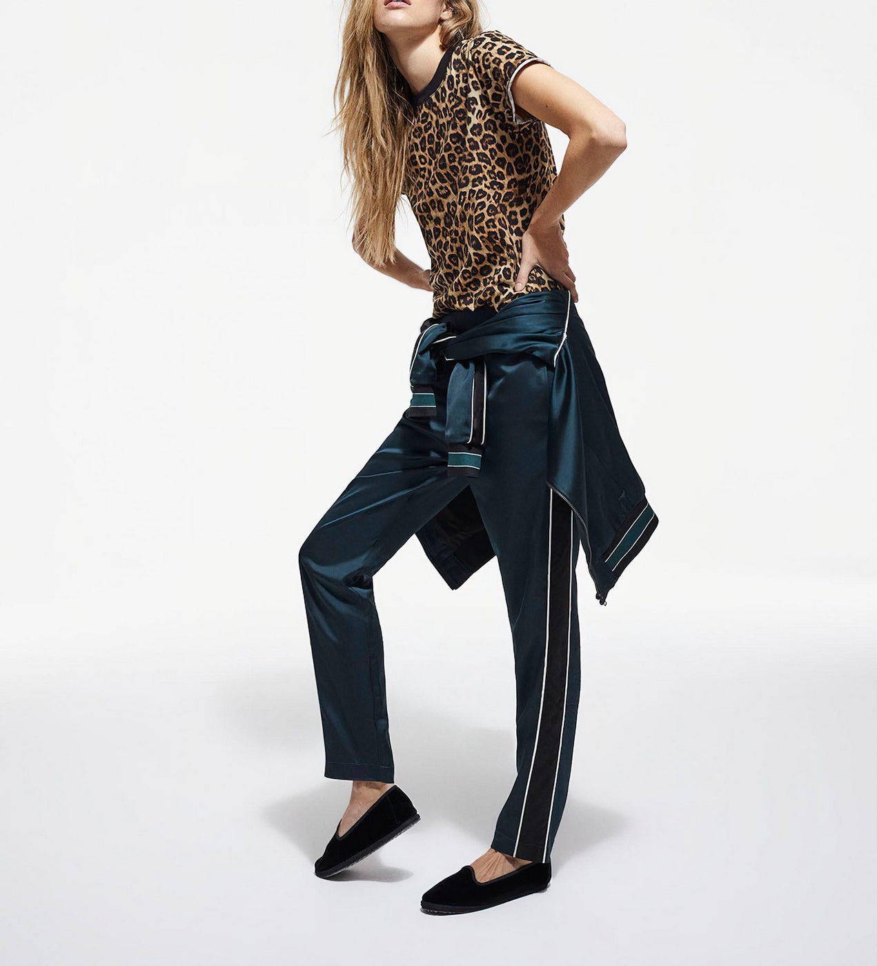 The Kooples - Pantalon Droit - Bleu Pétrole - Femme