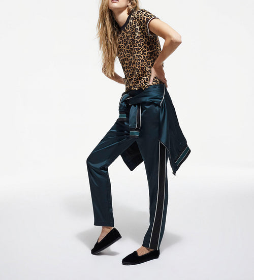 Pantalon Droit - Bleu Pétrole - Femme