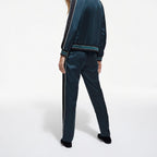 The Kooples - Pantalon Droit - Bleu Pétrole - Femme