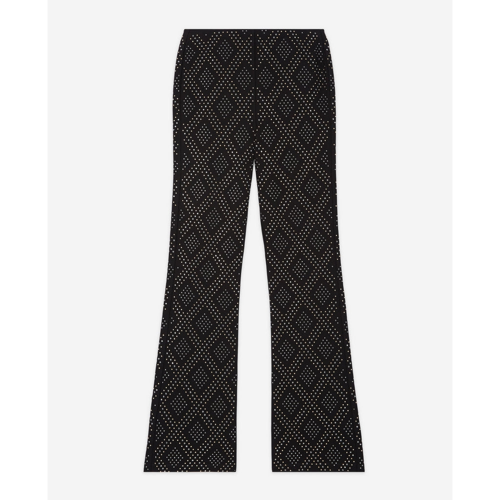 The Kooples - High-Waisted Flared Trousers - Black - Women