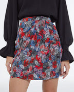 The Kooples - Falda Corta De Seda Con Estampado Floral - Mujer