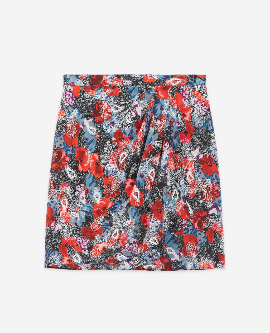 The Kooples - Falda Corta De Seda Con Estampado Floral - Mujer