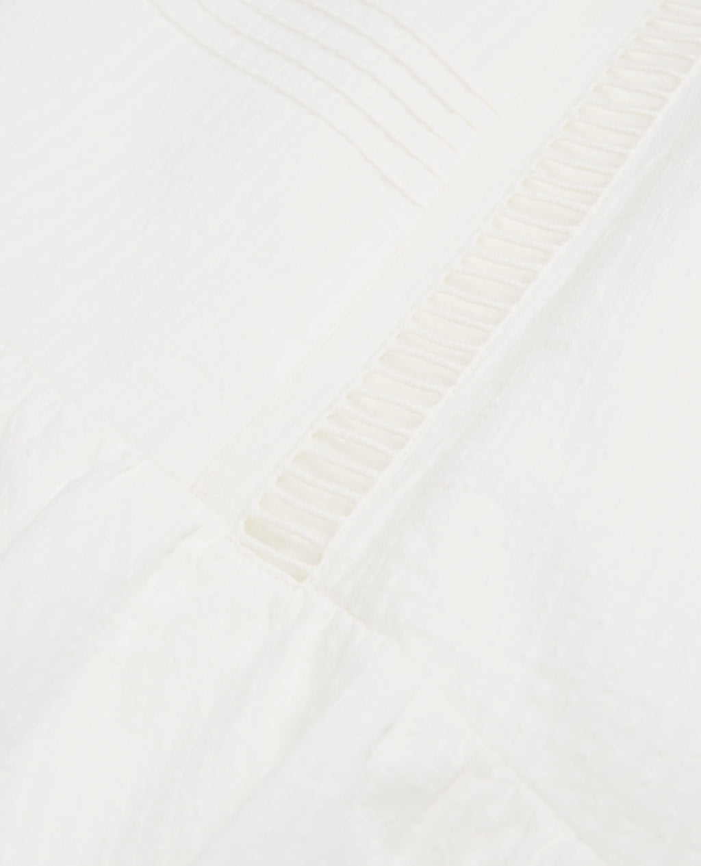 The Kooples - Jupe Courte Écrue Coton Broderie Anglaise - Femme