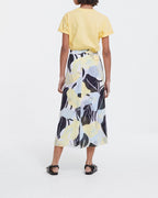 The Kooples - Falda Vestida Verde Larga Con Estampado Floral - Mujer