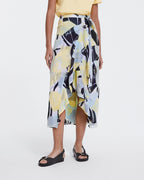 The Kooples - Falda Vestida Verde Larga Con Estampado Floral - Mujer