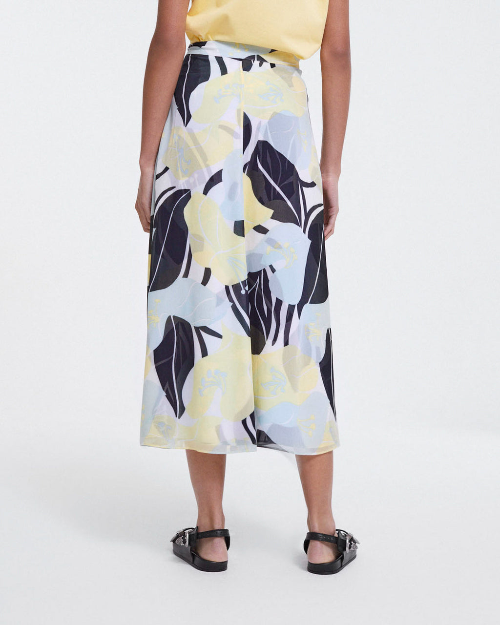The Kooples - Falda Vestida Verde Larga Con Estampado Floral - Mujer