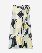 The Kooples - Falda Vestida Verde Larga Con Estampado Floral - Mujer