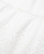 The Kooples - Jupe Blanche Dentelle Longue Ajourée - Femme