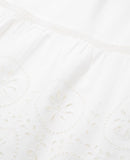 Jupe Blanche Dentelle Longue Ajourée - Femme
