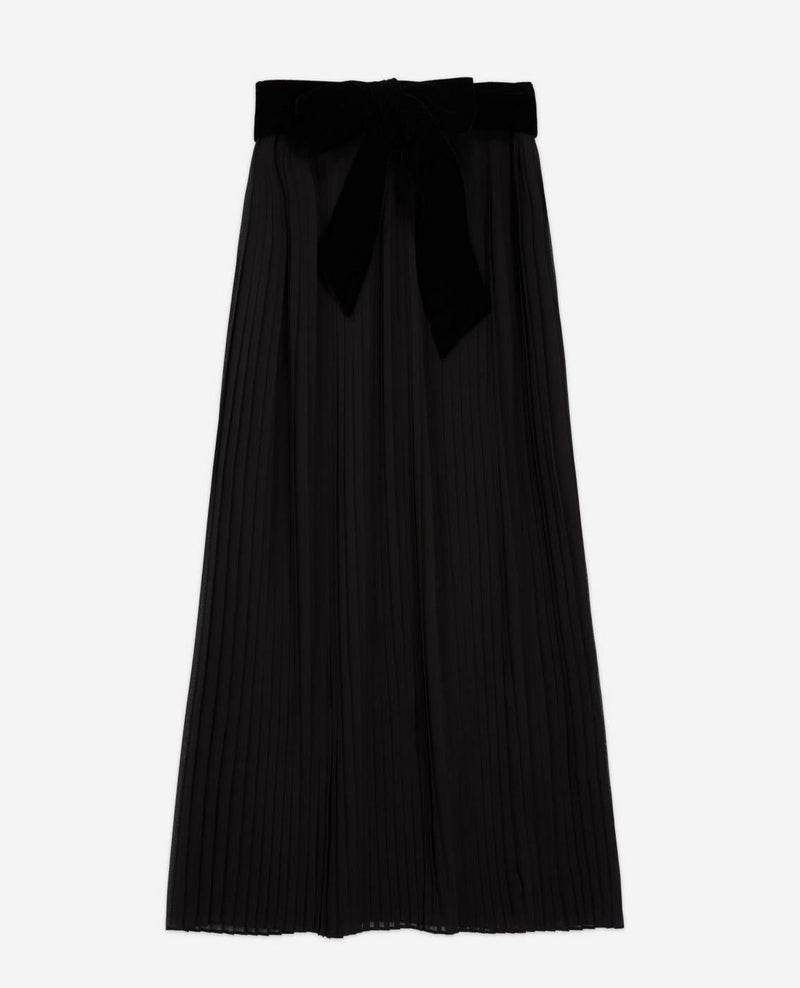 Falda plisada - Negro - Mujer