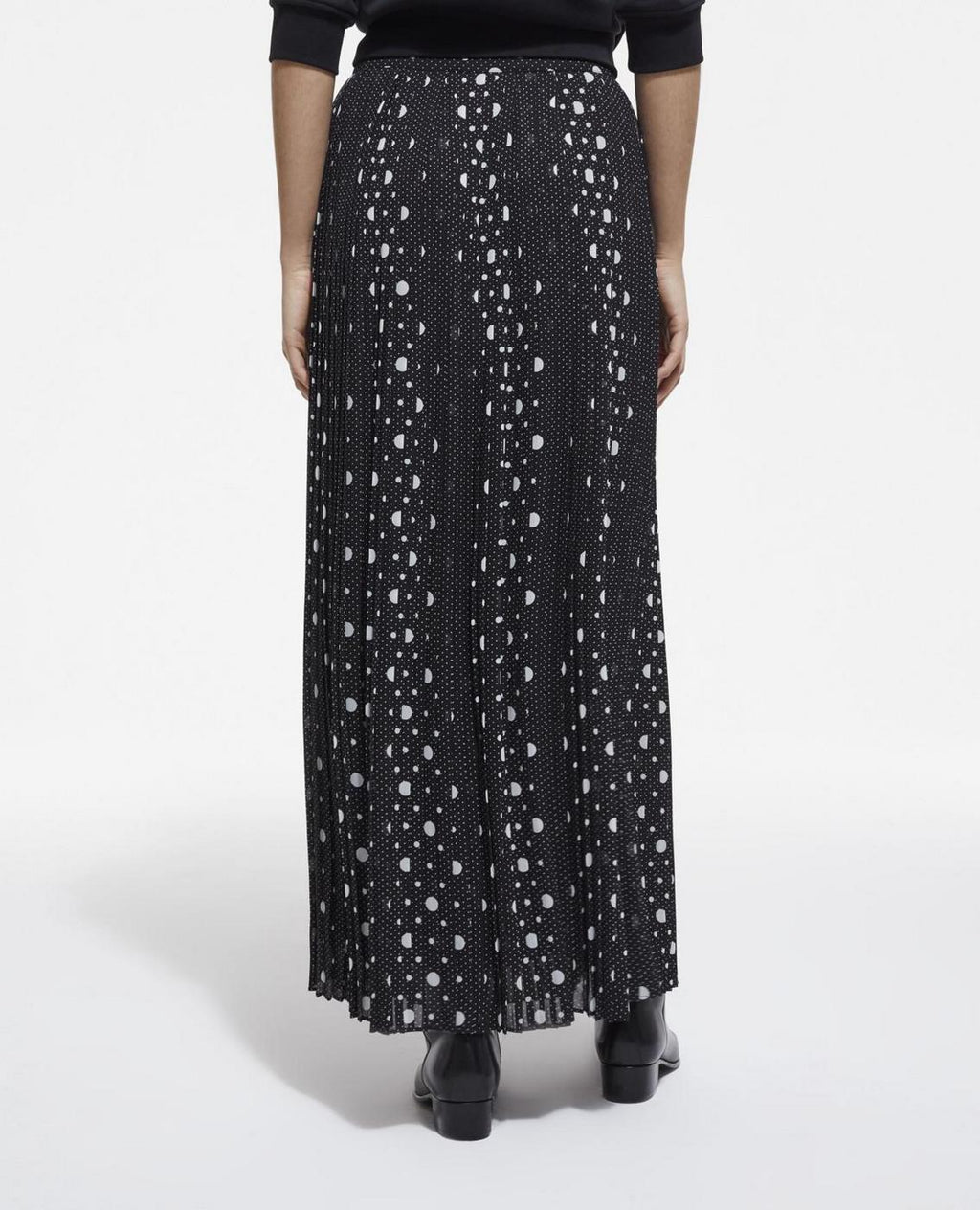 The Kooples - Pleated Skirt - Black - Women