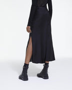 The Kooples - Long Jacquard Skirt with Small Hearts - Women