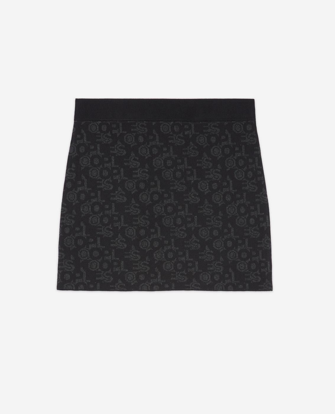 The Kooples - Minijupe Taille Haute - Noir - Femme