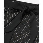 The Kooples - Falda Cruzada Talle Alto - Negro - Mujer