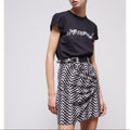 The Kooples - Jupe Droite Taille Haute - Noir - Femme