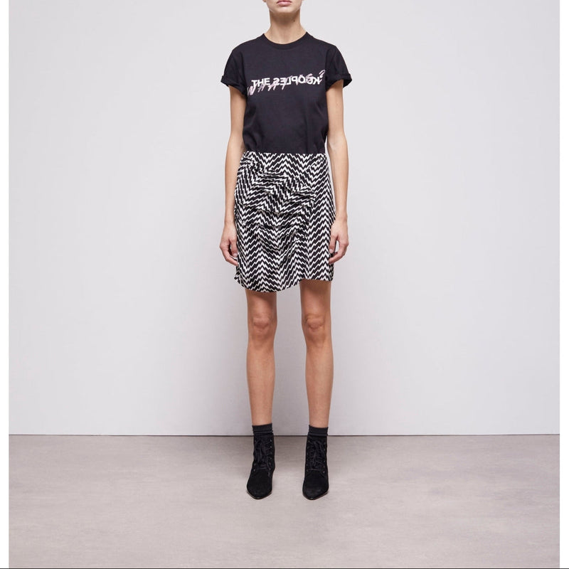 Jupe Droite Taille Haute - Noir - Femme