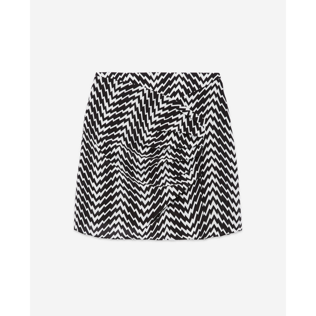 The Kooples - Jupe Droite Taille Haute - Noir - Femme
