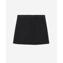 Minifalda de lana - Negro - Mujer