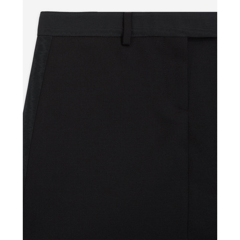 Minifalda de lana - Negro - Mujer