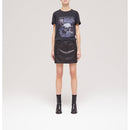 Minijupe En Cuir D’Agneau - Noir - Femme