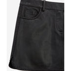 The Kooples - Lambskin Leather Mini Skirt - Black - Women