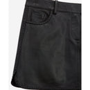Minijupe En Cuir D’Agneau - Noir - Femme