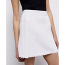 Jupe Trapèze Taille Haute - Blanc - Femme