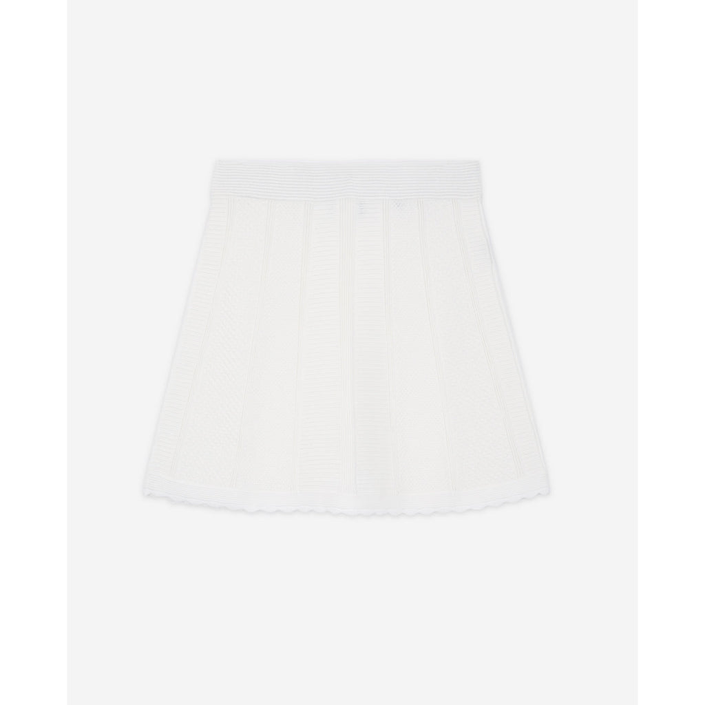 The Kooples - Jupe Trapèze Taille Haute - Blanc - Femme