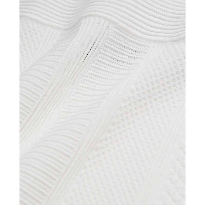 Jupe Trapèze Taille Haute - Blanc - Femme
