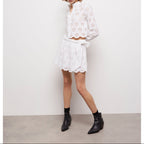 The Kooples - Straight Skirt in Broderie Anglaise - White - Women