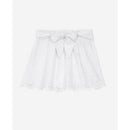 Jupe Droite En Broderie Anglaise - Blanc - Femme