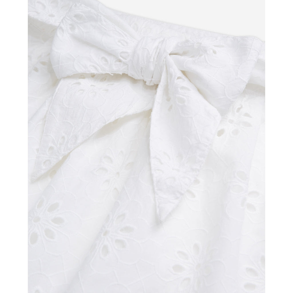 The Kooples - Straight Skirt in Broderie Anglaise - White - Women