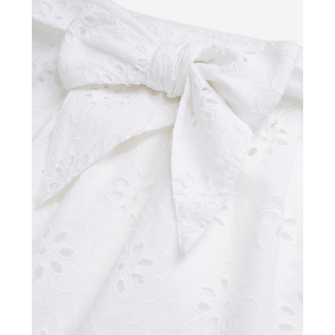 The Kooples - Straight Skirt in Broderie Anglaise - White - Women