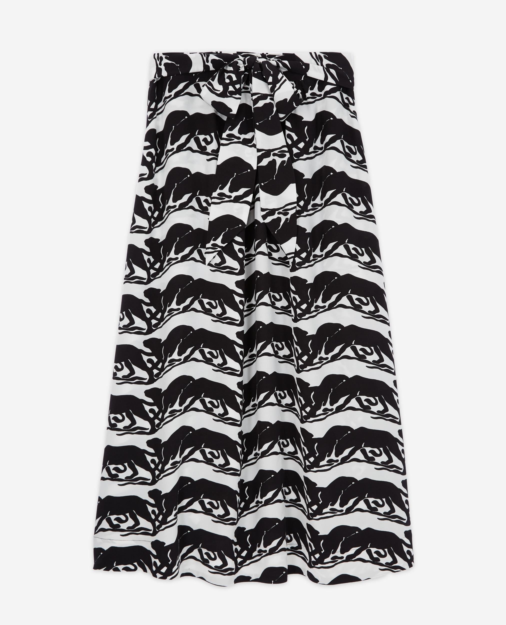 The Kooples - Jupe Longue - Noir Et Blanc - Femme