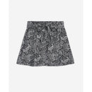 Minifalda de talle alto - Blanco y negro - Mujer