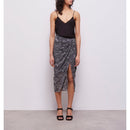 Jupe Midi En Soie - Noir - Femme