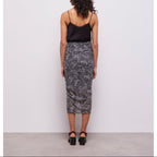 The Kooples - Jupe Midi En Soie - Noir - Femme