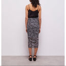 Jupe Midi En Soie - Noir - Femme