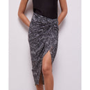 Jupe Midi En Soie - Noir - Femme