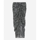 Jupe Midi En Soie - Noir - Femme