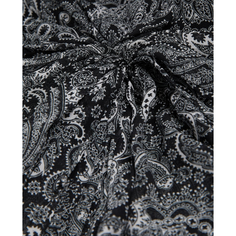 Jupe Midi En Soie - Noir - Femme
