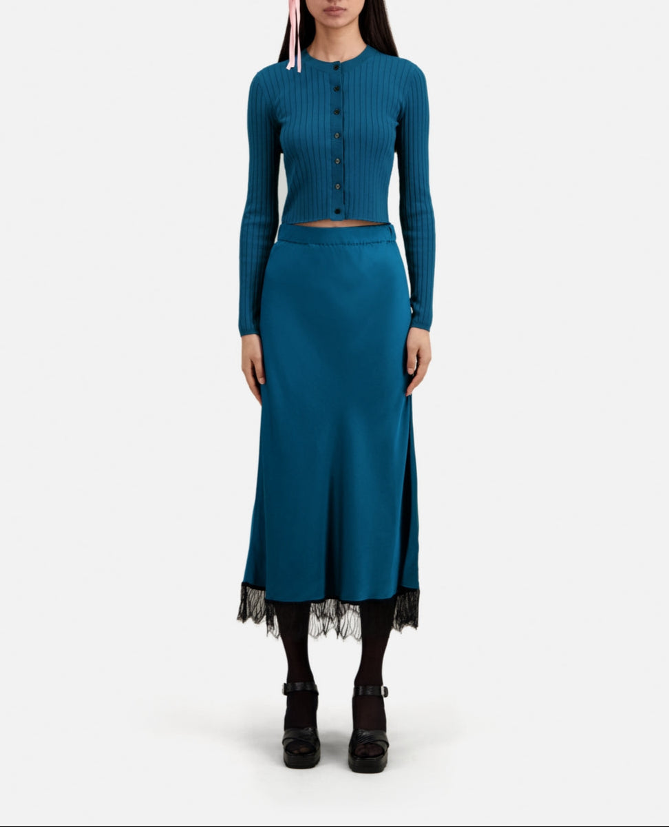 The Kooples - Midi Skirt - Blue - Women