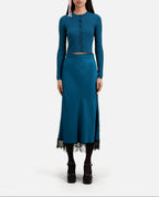 The Kooples - Midi Skirt - Blue - Women