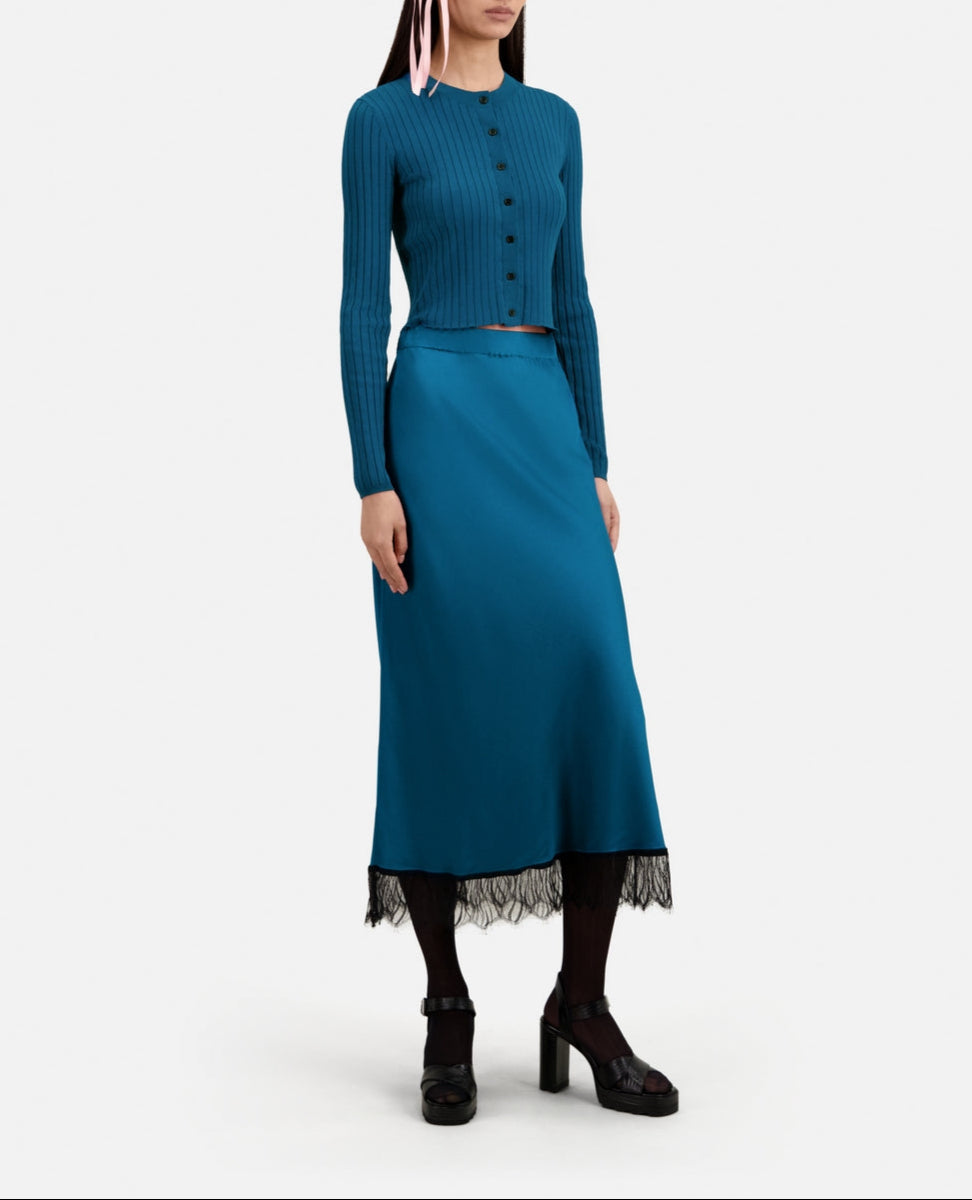 The Kooples - Midi Skirt - Blue - Women