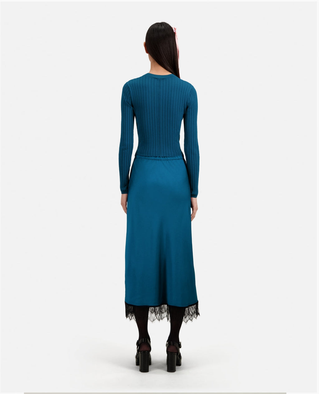 The Kooples - Midi Skirt - Blue - Women