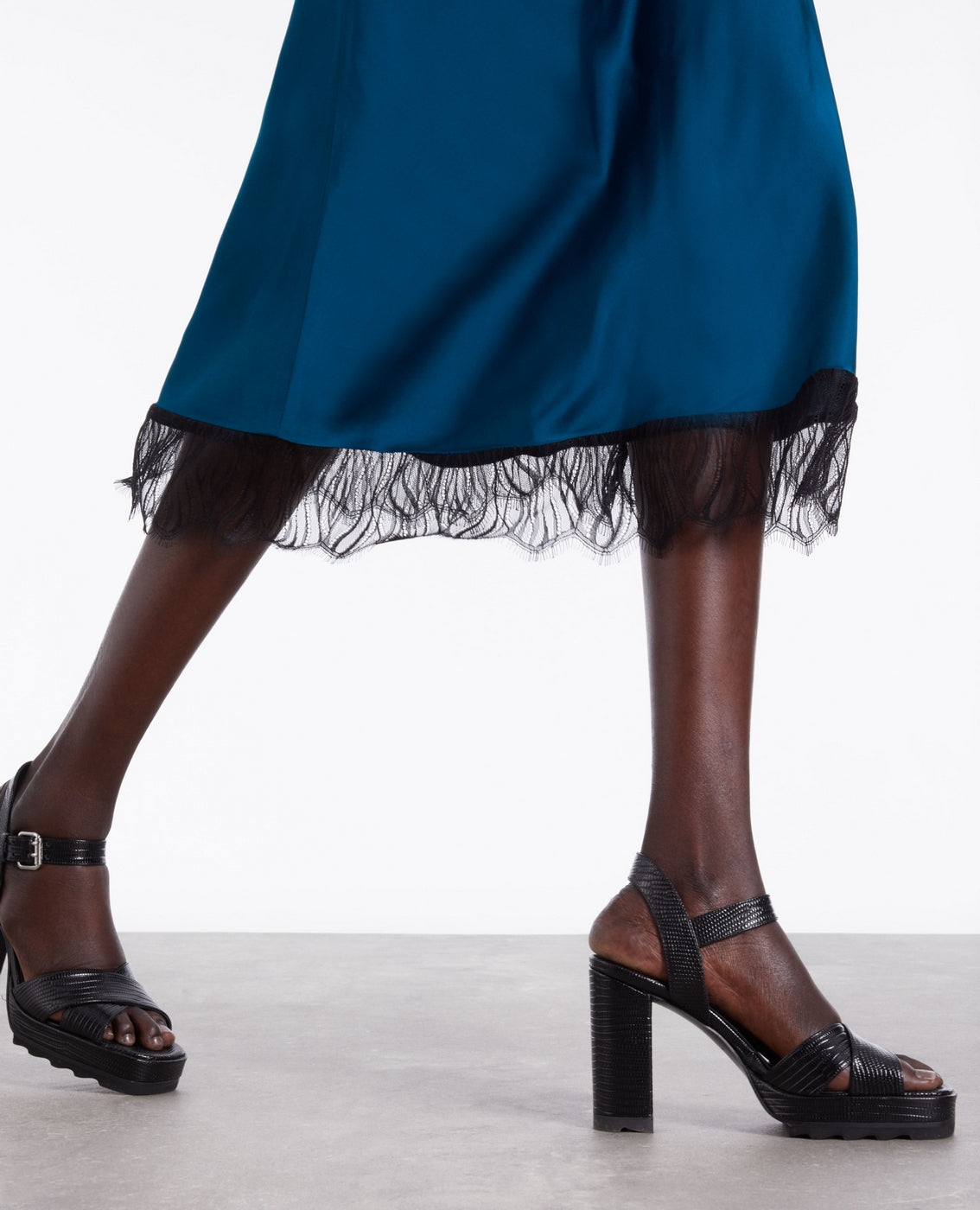 The Kooples - Midi Skirt - Blue - Women